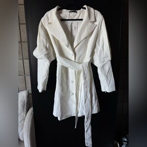 NEW Ina White Blazer Dress - Women Large